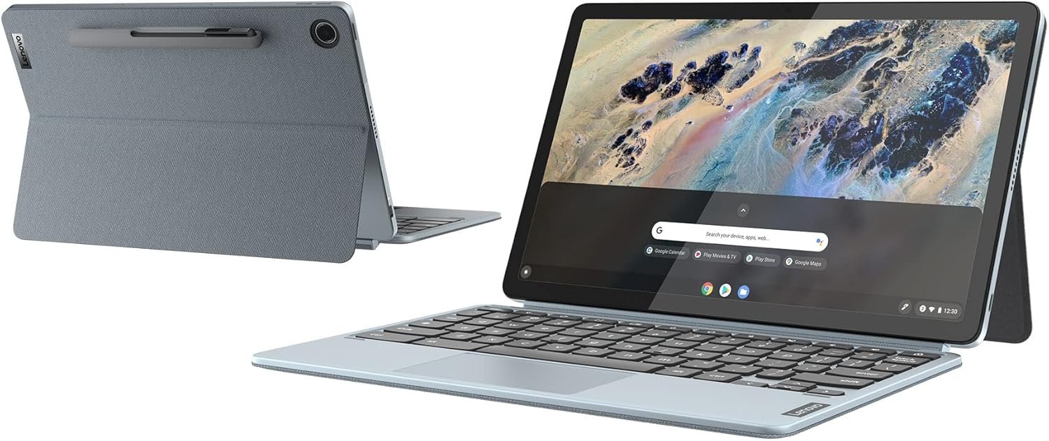 Ноутбук 10.95" Lenovo IdeaPad Duet 3 Chrome 11Q727 Qualcomm Snapdragon 7c Gen 2 RAM 4GB eMMC 64GB 12год батарея Chrome OS (UKR), фото №5