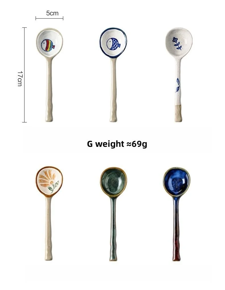 Ложка Керамічна для пари (доступно 3 стилі) Brand Series Model Риба Колір, фото №2