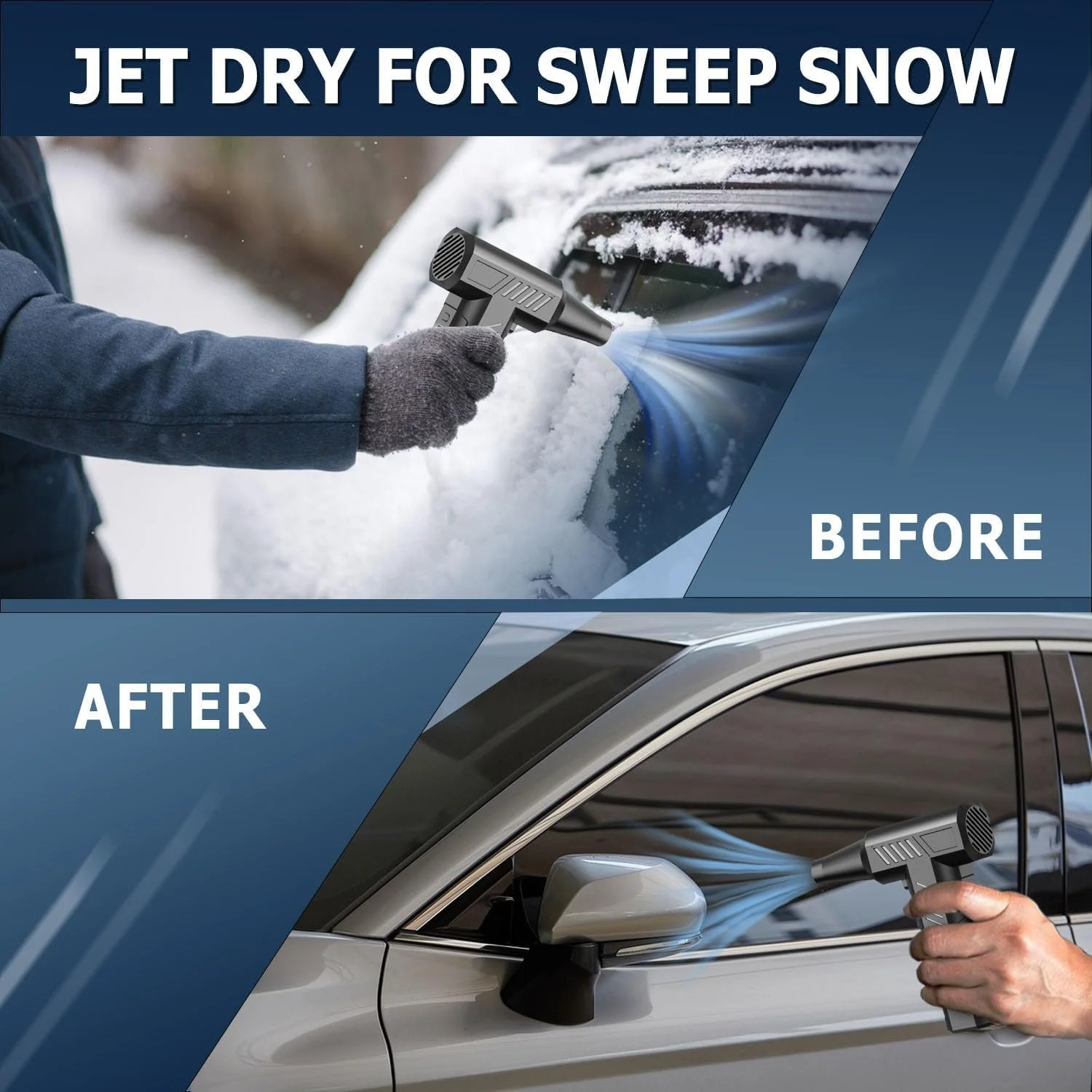 Електрична повітродувка 3 швидкості 150,000 об/хв 7500 мАг Cordless, фото №4