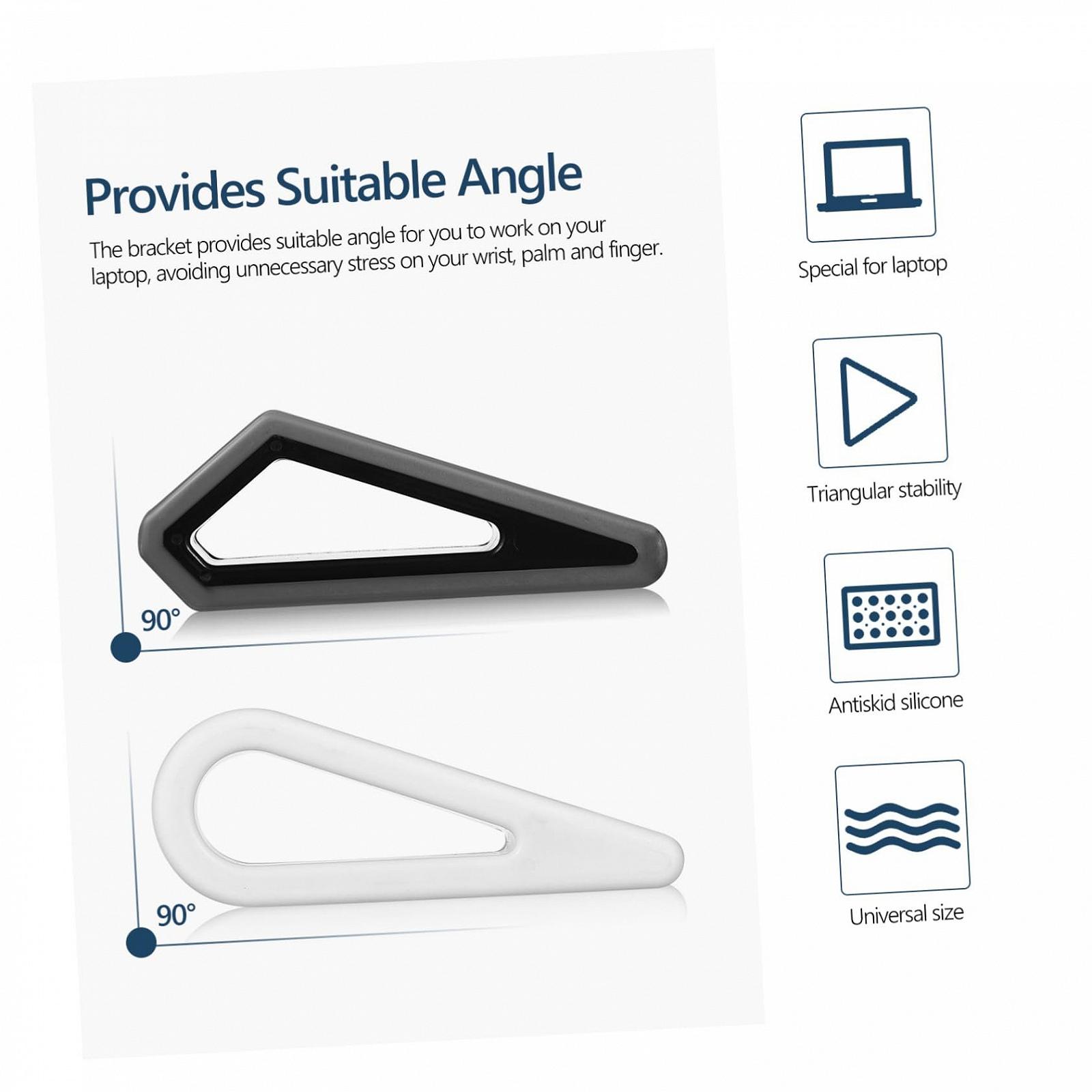 Подставка для ноутбука TEHAUX 4 шт. с противоскользящим дизайном, регулируемая подставка для ноутбука, охлаждающая подставка для дома и офиса, стабильная и легкая для отвода тепла, фото №8 Подставка для ноутбука TEHAUX 4 шт. с противоскользящим дизайном, регулируемая подставка для ноутбука, охлаждающая подставка для дома и офиса, стабильная и легкая для отвода тепла, фото №8