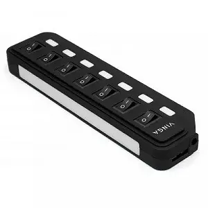 Концентратор Vinga USB3.0 to 7*USB3.0 HUB with switch and power adapter VHA3A7SP synthetic.ua - Фото 1