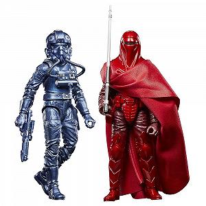 Фігурки Star Wars The Black Series Carbonized Collection Імператорська Королівська Гвардія та Пілот TIE Fighter 15 см (Набір з 2) - Фото 1