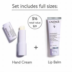 Зимний набор CAUDALIE для рук и губ: 1 крем для рук 30 мл + 1 бальзам для губ 4.5 г synthetic.ua - Фото 1