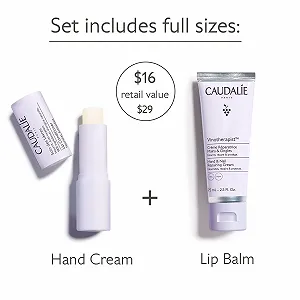 Набір для зими CAUDALIE для рук і губ: 1 крем для рук 30 мл + 1 бальзам для губ 4.5 г synthetic.ua - Фото 1