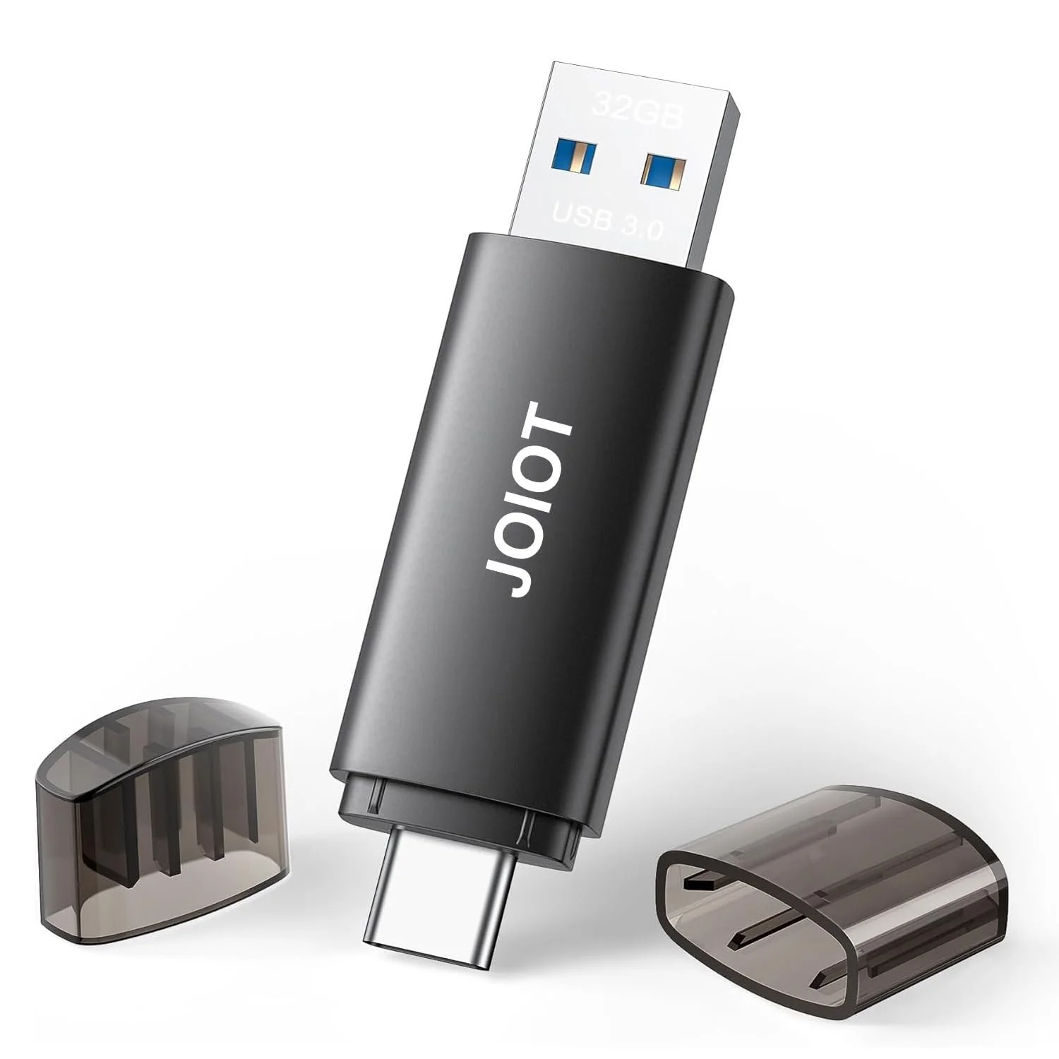 USB-накопичувач JOIOT 2-в-1 32ГБ USB 3.0 USB-C Black, фото №1 USB-накопичувач JOIOT 2-в-1 32ГБ USB 3.0 USB-C Black, фото №1
