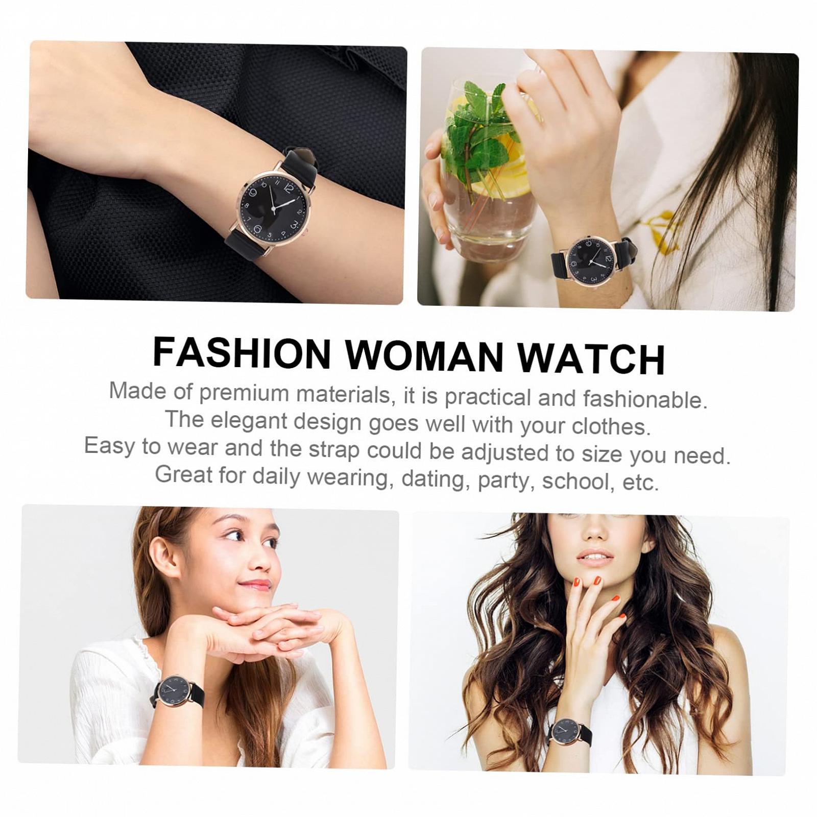 Женские наручные часы LIFKOME Кожаный ремешок, фото №8