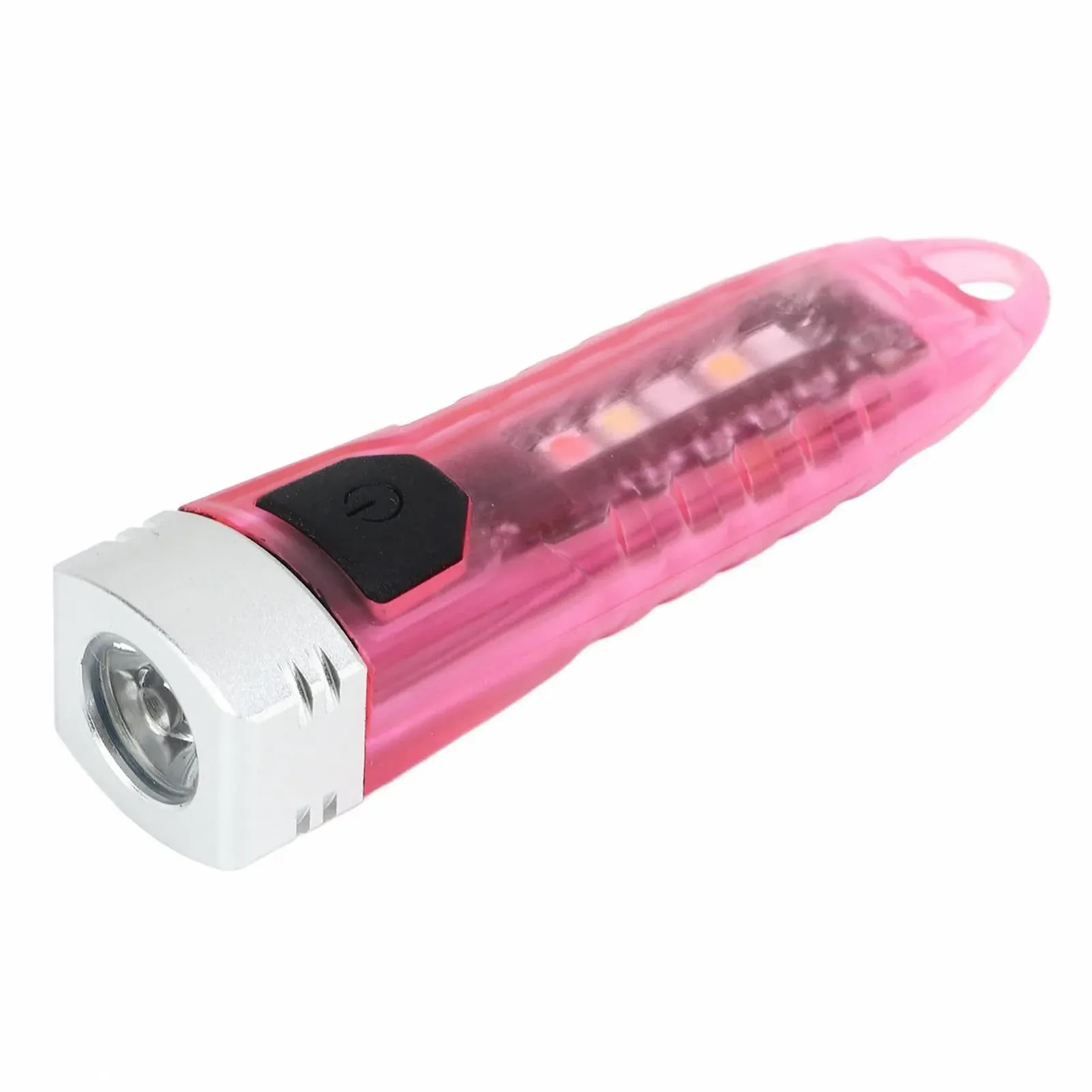 Фонарик карманный Mini LED Аккумуляторный 400 лм Розовый прозрачный, фото №7 Фонарик карманный Mini LED Аккумуляторный 400 лм Розовый прозрачный, фото №7