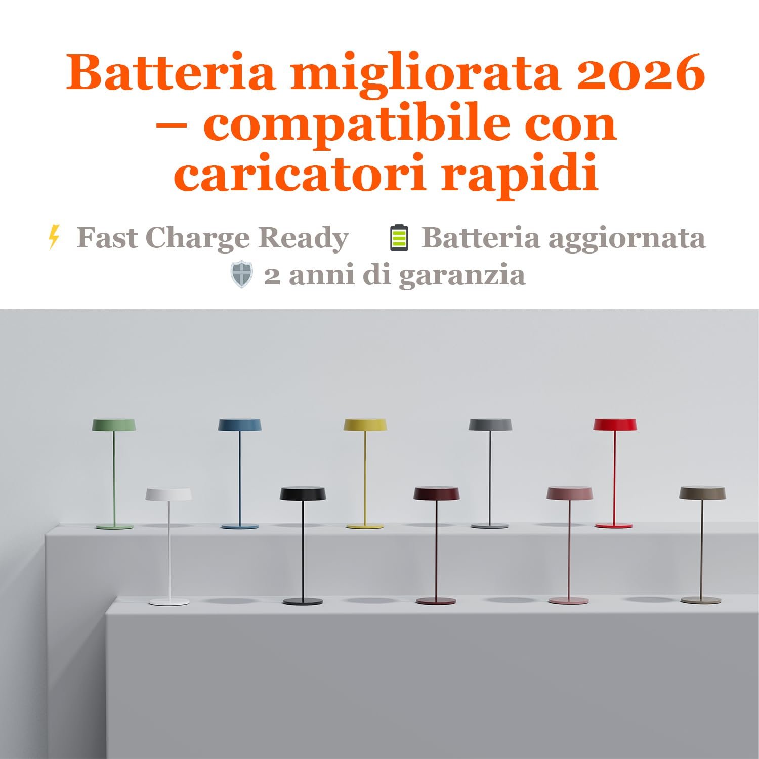 Настільна лампа Palmina 901 LED Димерна 4400 мАг Бездротова IP54, фото №6