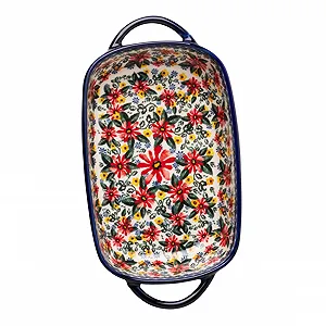 Форма для запекания керамическая большая с ручками поднос для сервировки - Фото 1