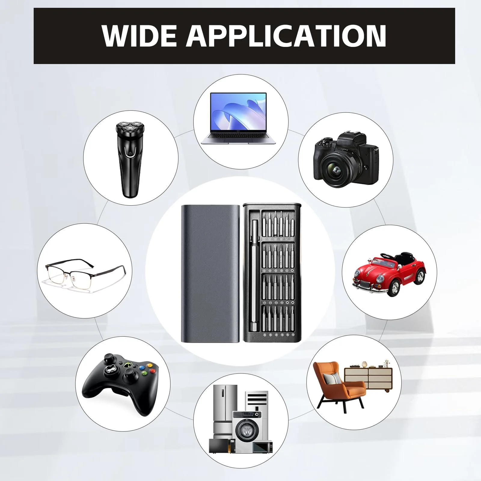 Набір прецизійних викруток 24 в 1 Міні Магнітний, фото №3