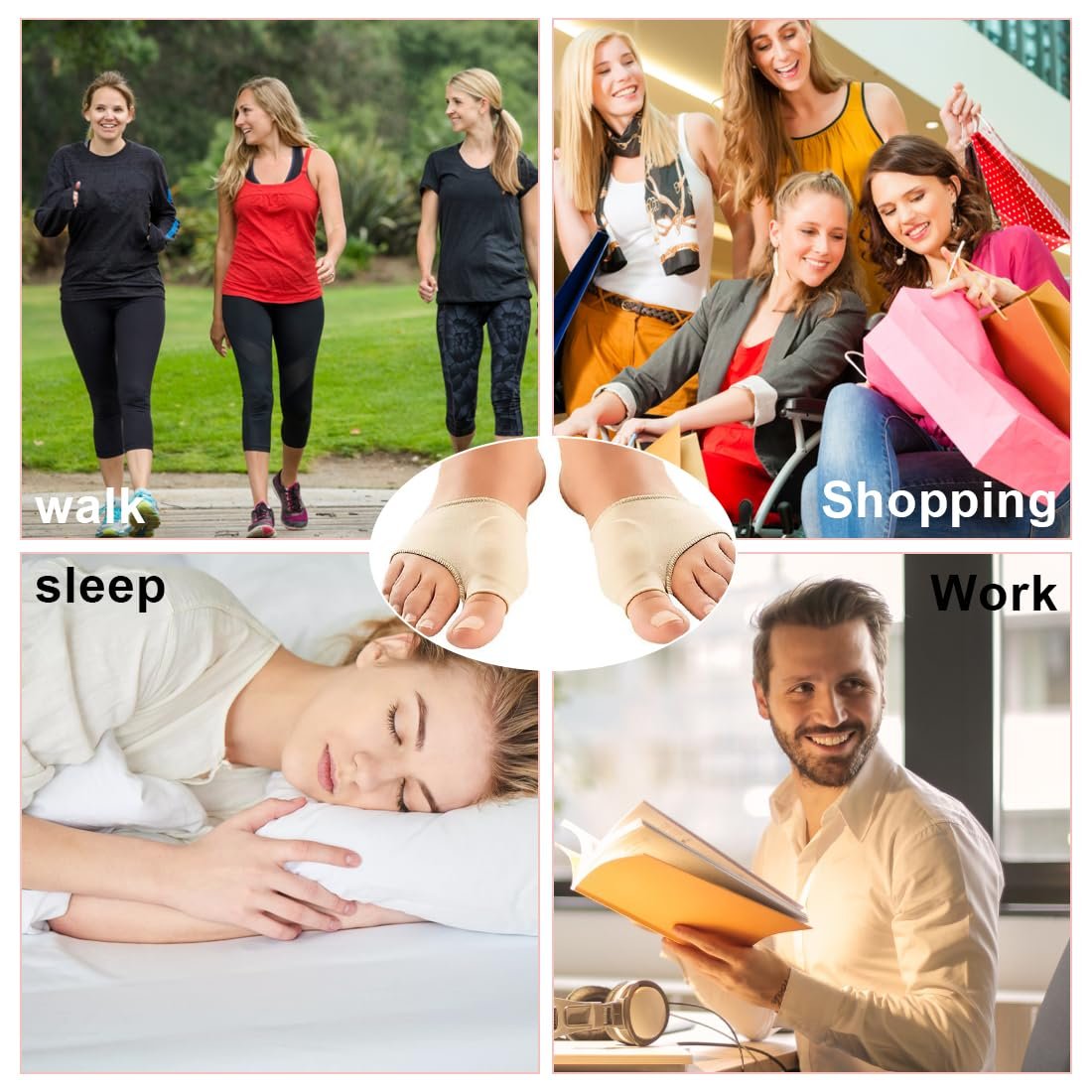 Коректор великого пальця стопи 1 пара, вальгусної деформації, фото №6