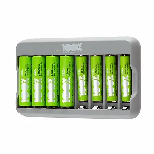 Зарядний пристрій PeakPower для акумуляторів AA/AAA, чорний - Фото 1