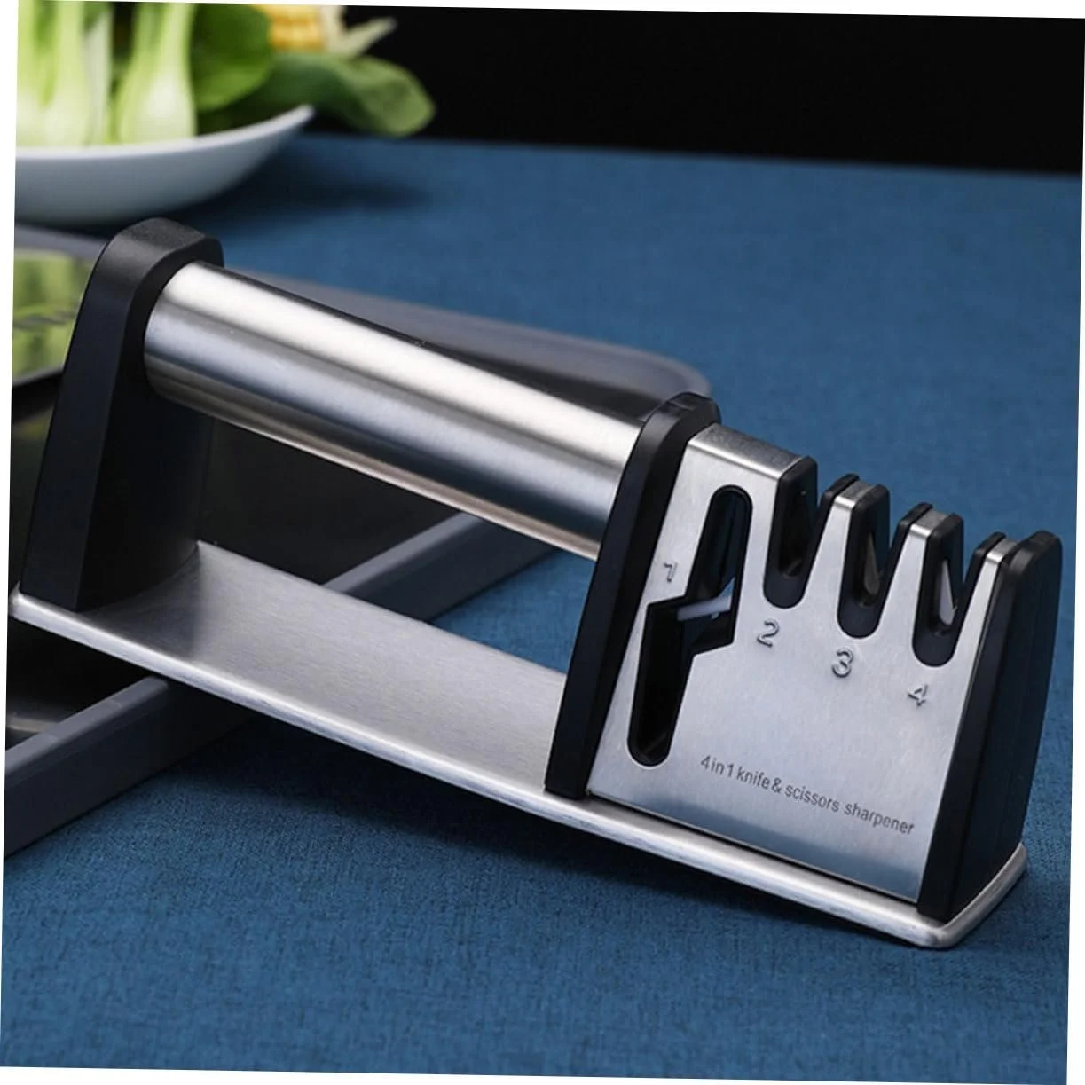 Точилка для ножів ручна з міцного матеріалу з ергономічною ручкою та нековзною основою, фото №9 Точилка для ножів ручна з міцного матеріалу з ергономічною ручкою та нековзною основою, фото №9