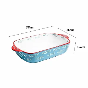 Форма для запекания керамическая фарфоровая с двумя ручками термостойкая synthetic.ua - Фото 1