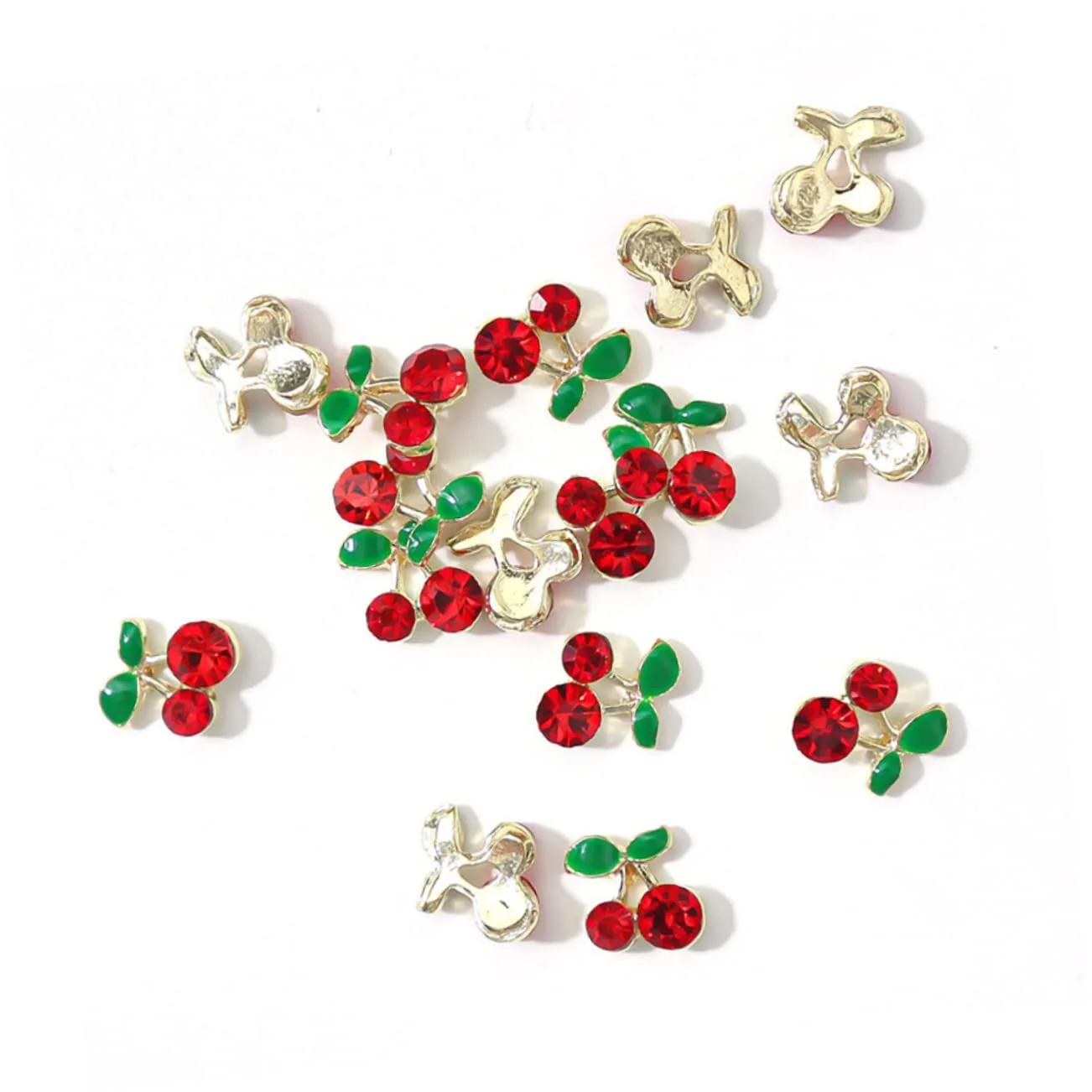 Прикраса для нігтів Вишня Amosfun 160 шт. Золотистий, фото №5