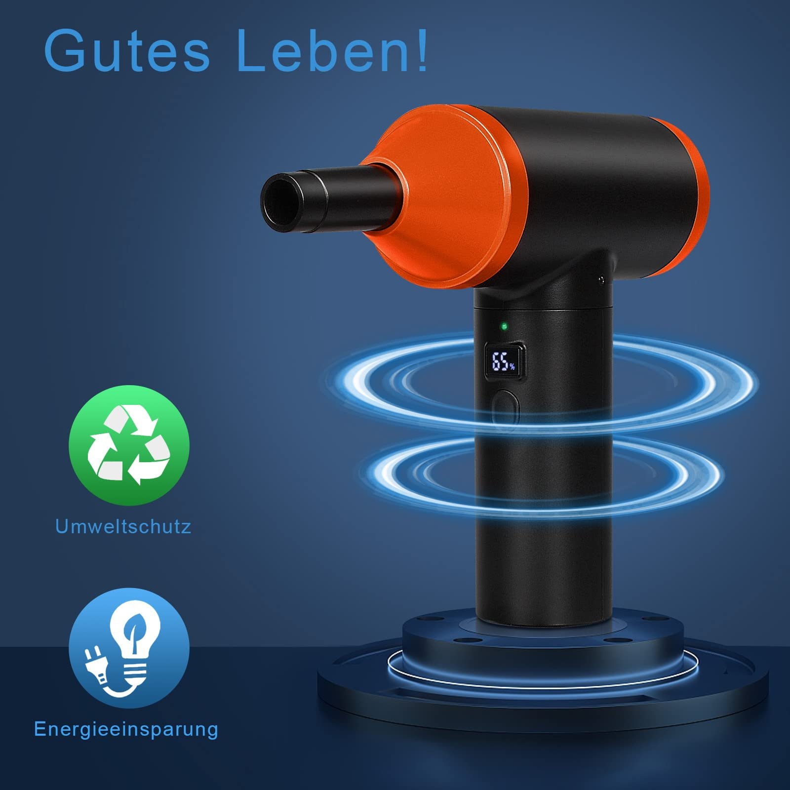 Электрическая воздуходувка-пылесос 3-в-1 110 000 об/мин 13 000 Па 7500 мАч, фото №8