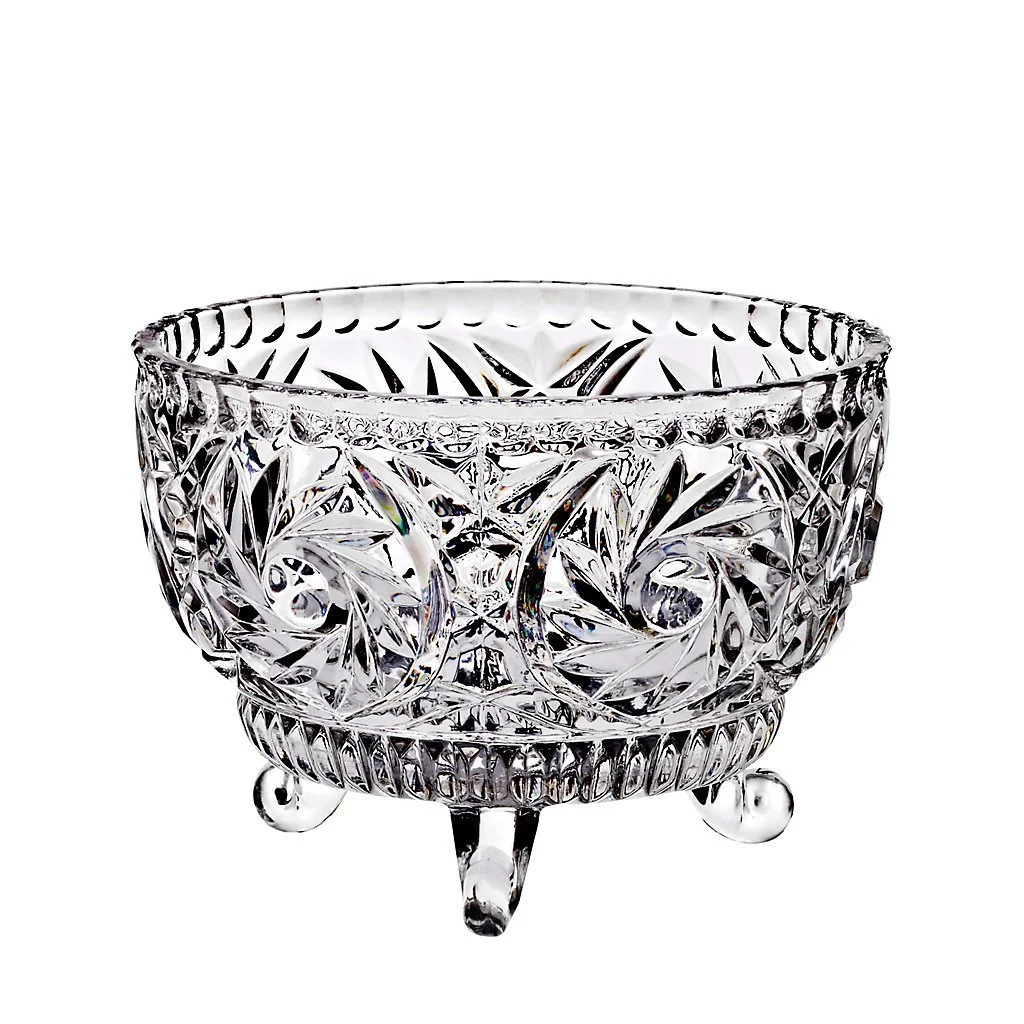 Ваза для фруктів на 3 ніжках Marina Прозора Діаметр 15 см Кришталеве скло, фото №1 Ваза для фруктів на 3 ніжках Marina Прозора Діаметр 15 см Кришталеве скло, фото №1