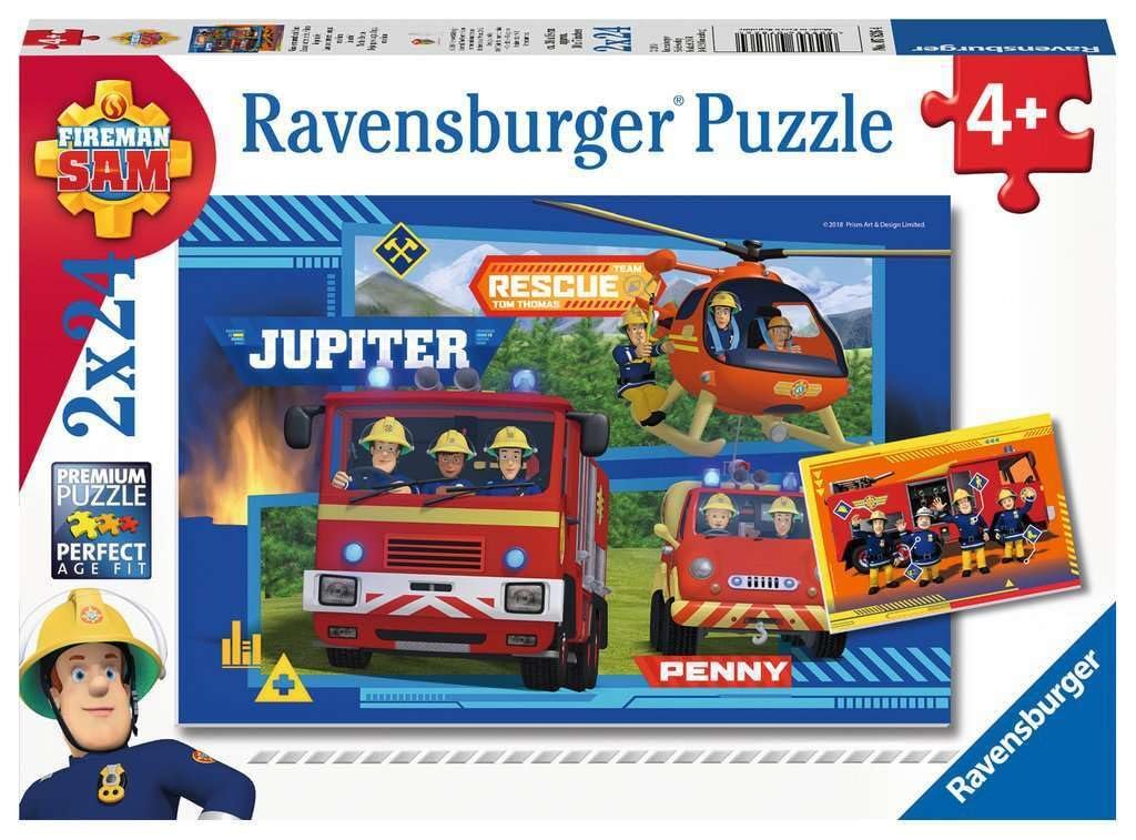 Детский пазл Ravensburger 07826 Wasser Marsch Sam 2 x 24 элемента, фото №1