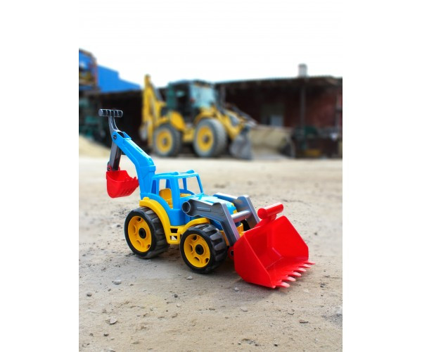 Іграшка Трактор з двома ковшами ТехноК арт.3671, фото №4 Іграшка Трактор з двома ковшами ТехноК арт.3671, фото №4