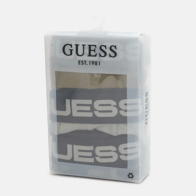 Набор трусов-боксёров Guess / Мужские / Хлопковые / Зеленые, фото №1