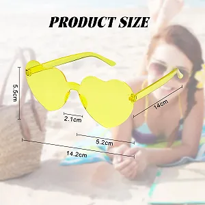 Сонцезахисні окуляри Серце Bliceon Набір з 3 шт Рожевий synthetic.ua - Фото 1