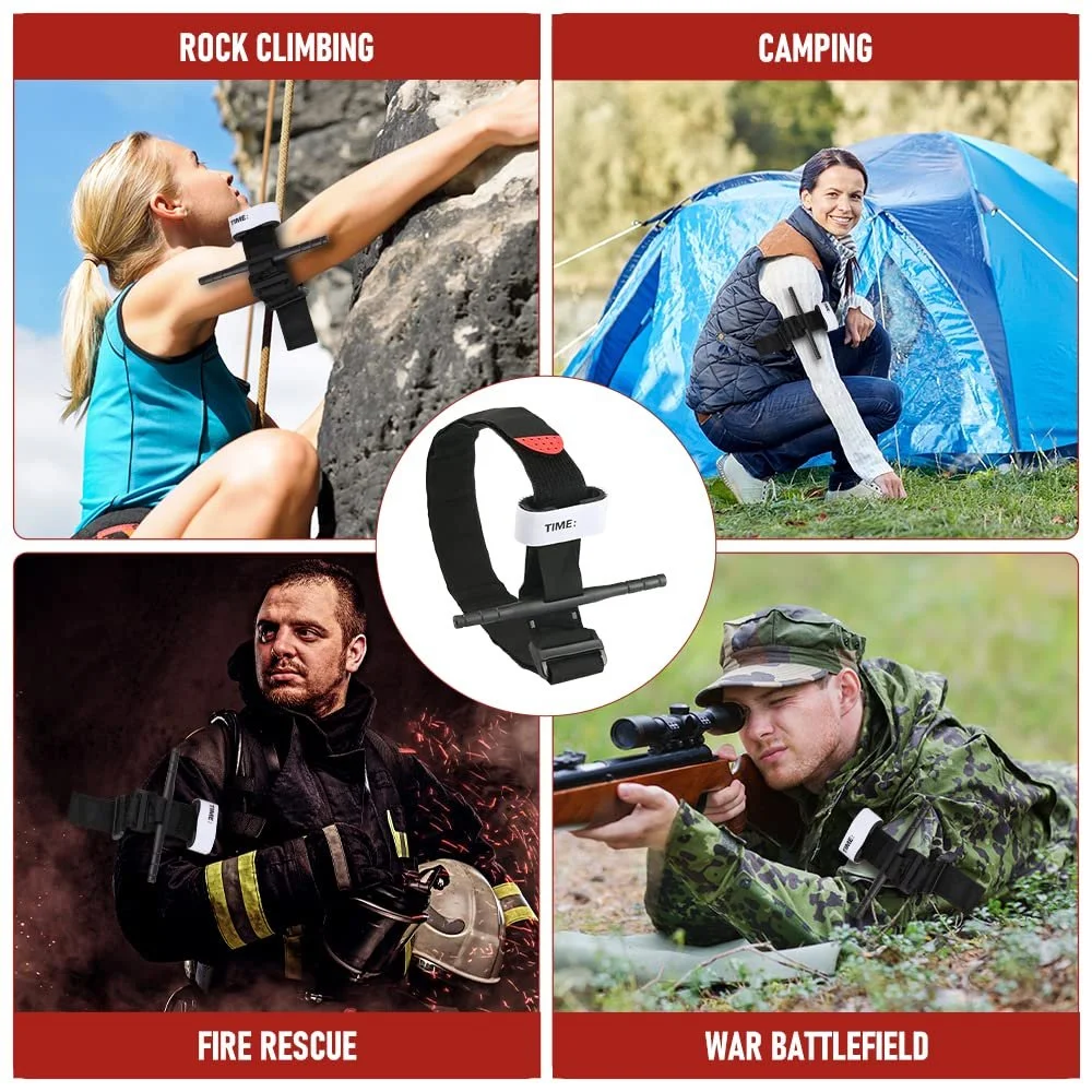 Джгут LUFEIS Emergency, 8 шт., тактичний чорний, фото №7