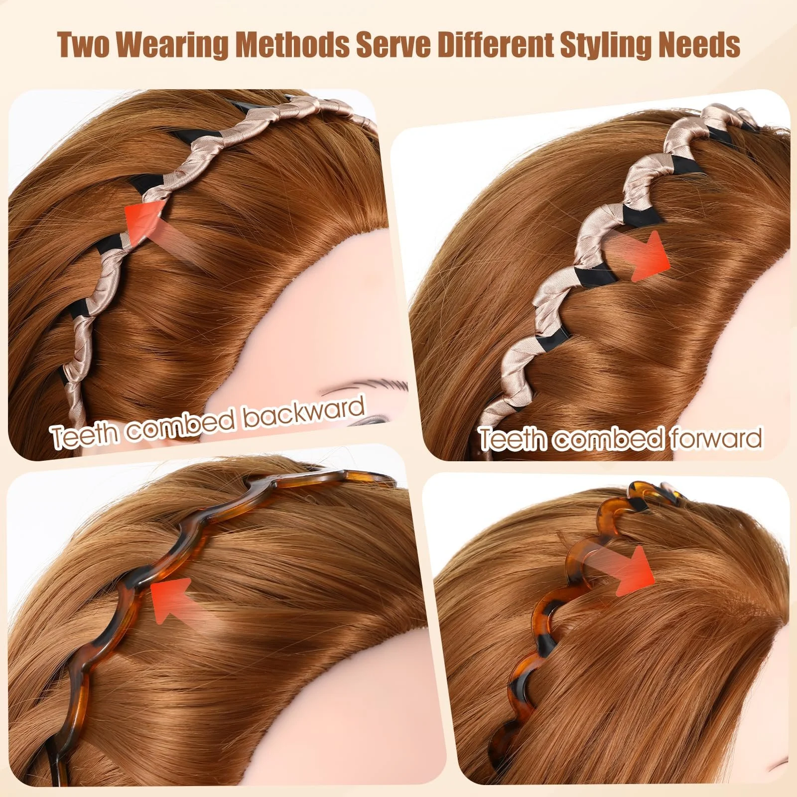 Обруч для волос зигзаг, фото №4