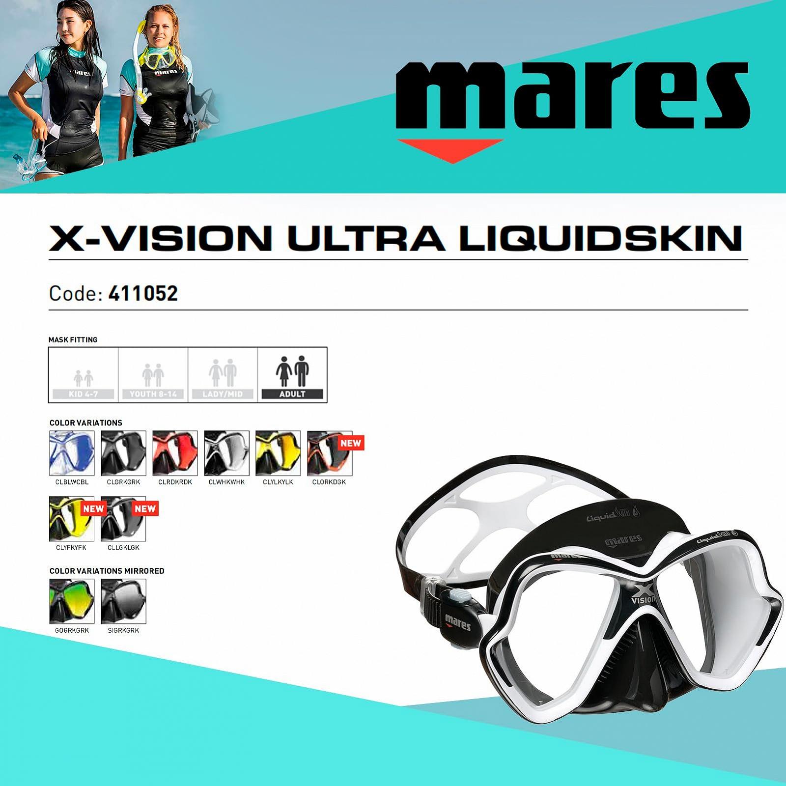 Маска для дайвінгу Mares X-Vision Ultra Liquidskin, фото №2