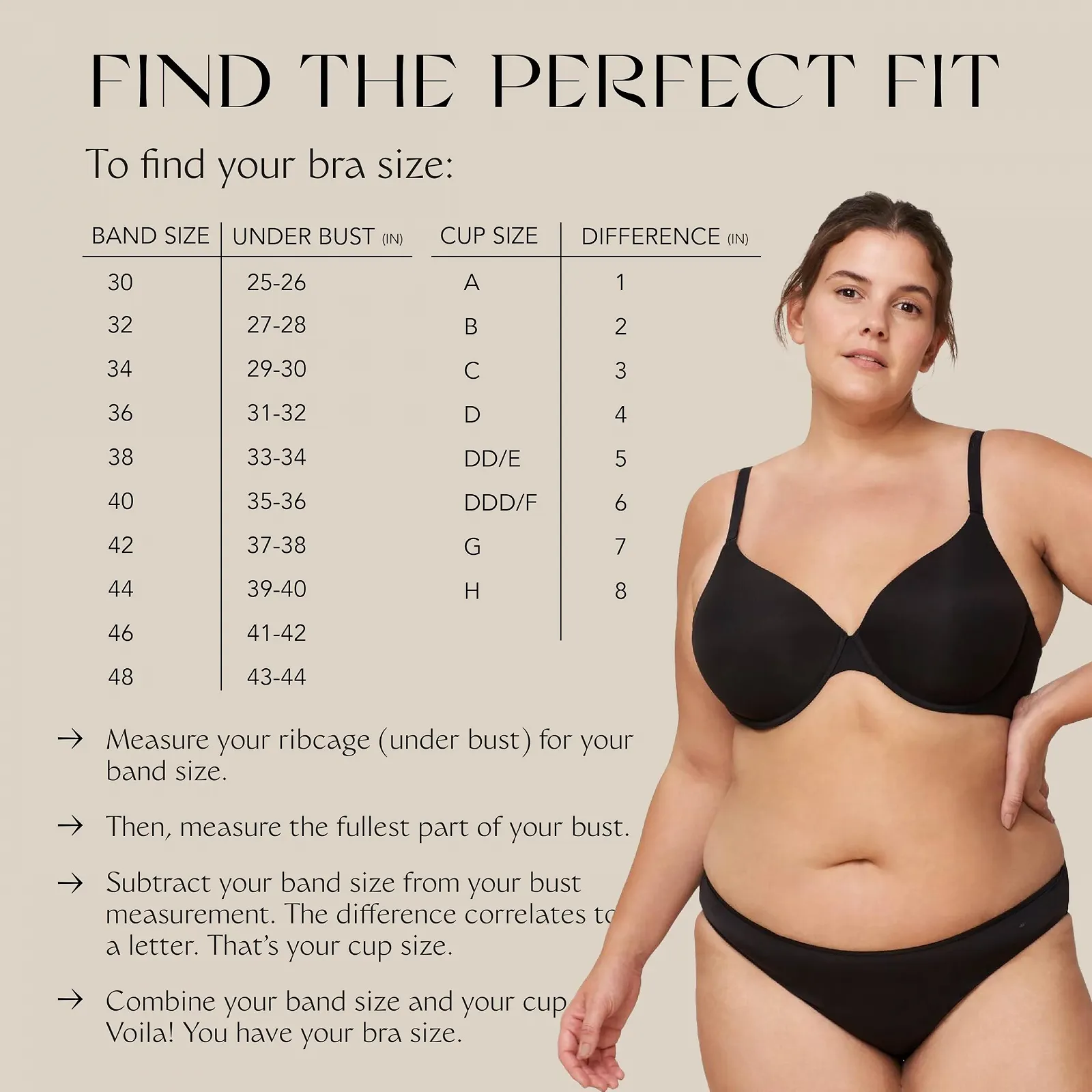 Бюстгальтер Body make-up T-shirt bra с косточками 75C Черный, фото №6