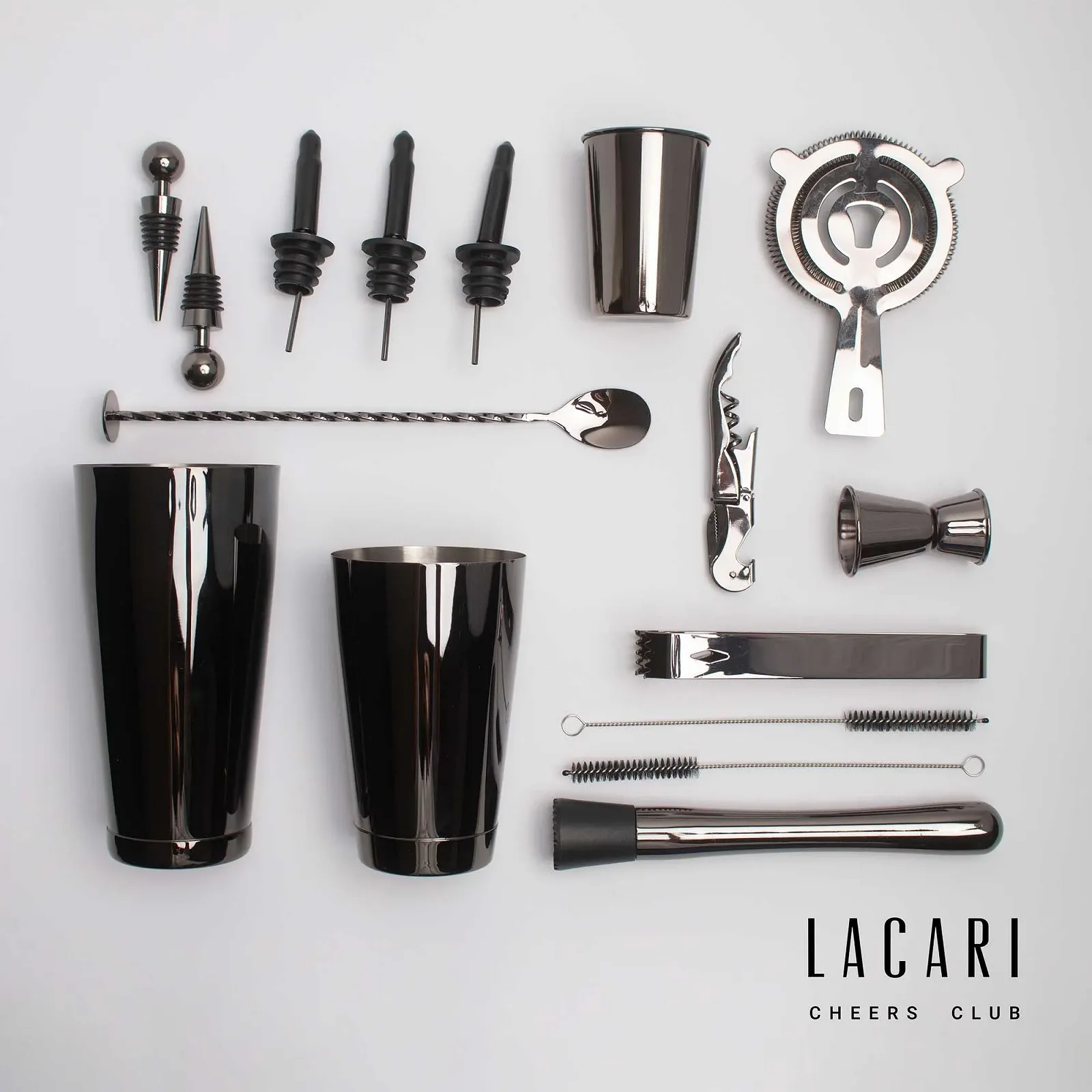 Набір для коктейлів Boston Shaker Premium Bartender Set 17 предметів, фото №2