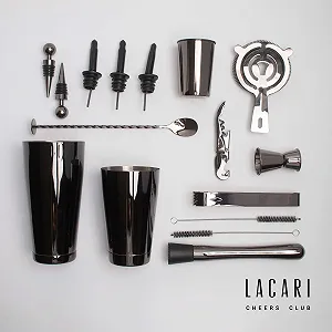 Набір для коктейлів Boston Shaker Premium Bartender Set 17 предметів synthetic.ua - Фото 1