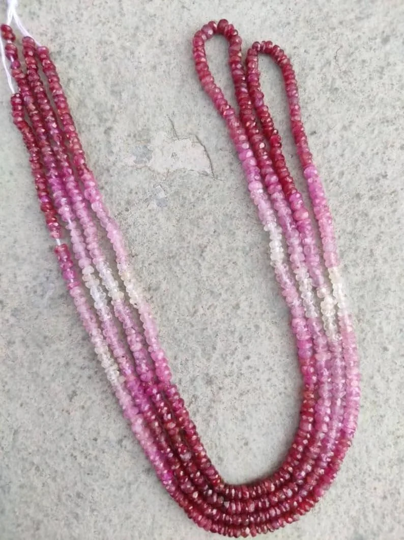 Бусины Рубин круглые граненые 2.5-3 мм, фото №2