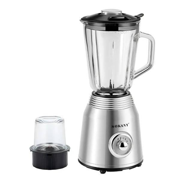 Блендер с кофемолкой 800Вт SOKANY SK-186 Серый, фото №1 Блендер с кофемолкой 800Вт SOKANY SK-186 Серый, фото №1