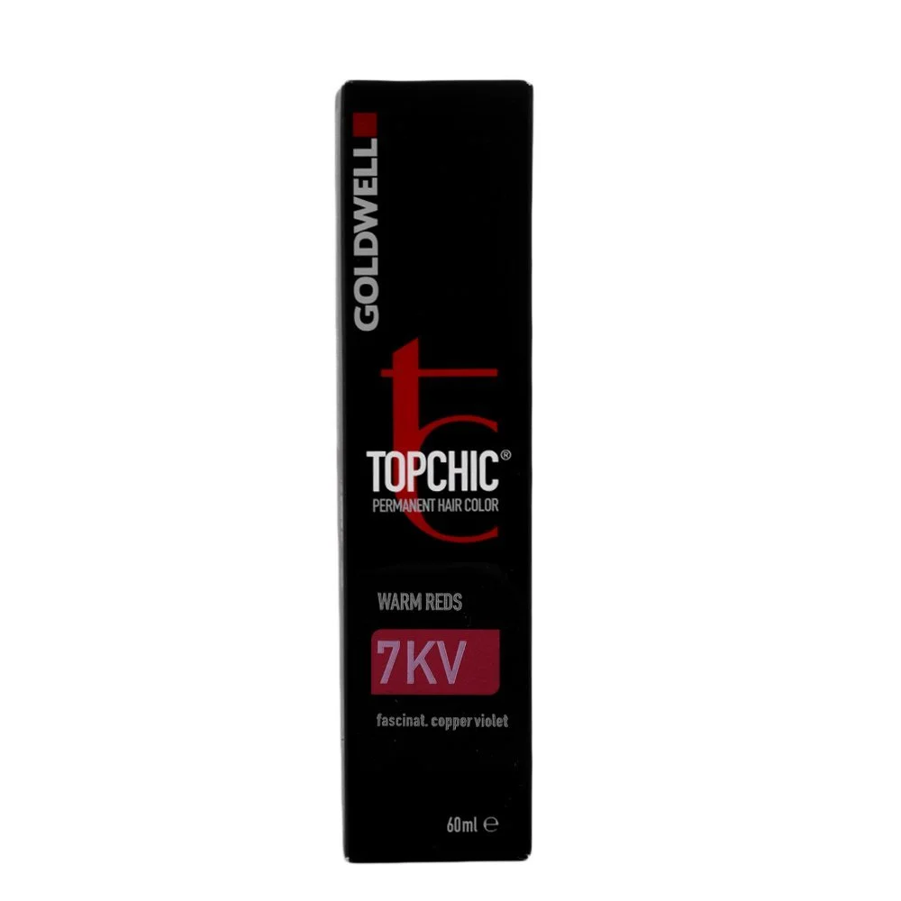 Краска для волос Goldwell Topchic 7KV 60мл, медный фиолетовый, фото №1 Краска для волос Goldwell Topchic 7KV 60мл, медный фиолетовый, фото №1