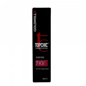 Краска для волос Goldwell Topchic 7KV 60мл, медный фиолетовый - Фото 1