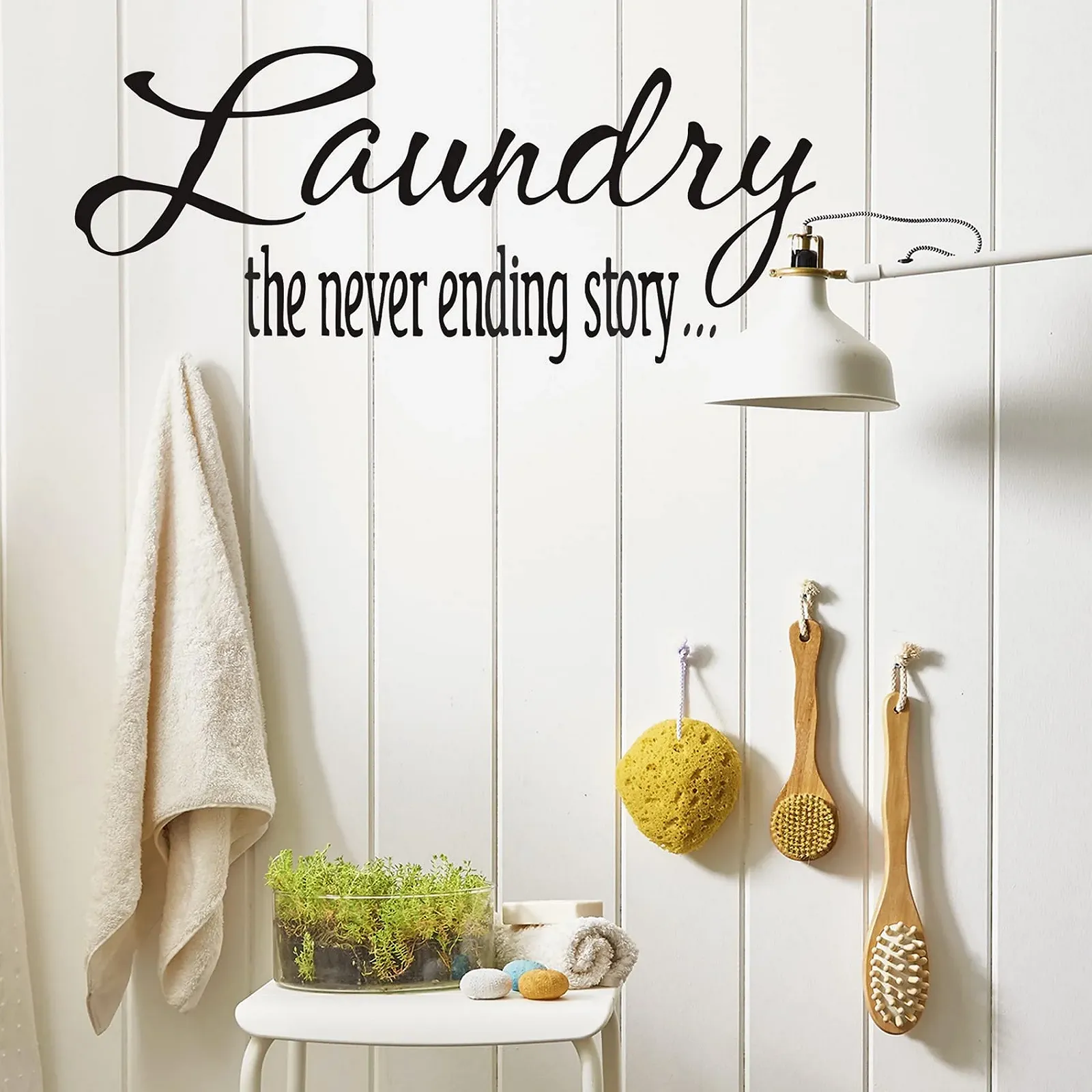 Настінна наклейка Cuayaes Laundry The Never Ending Story Вінілова, фото №4 Настінна наклейка Cuayaes Laundry The Never Ending Story Вінілова, фото №4