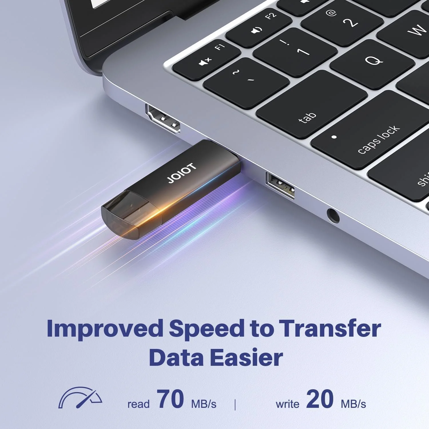 Набір USB-флеш-накопичувачів JOIOT 2-в-1 USB C 3.0 128 ГБ 2 шт Чорний, фото №3