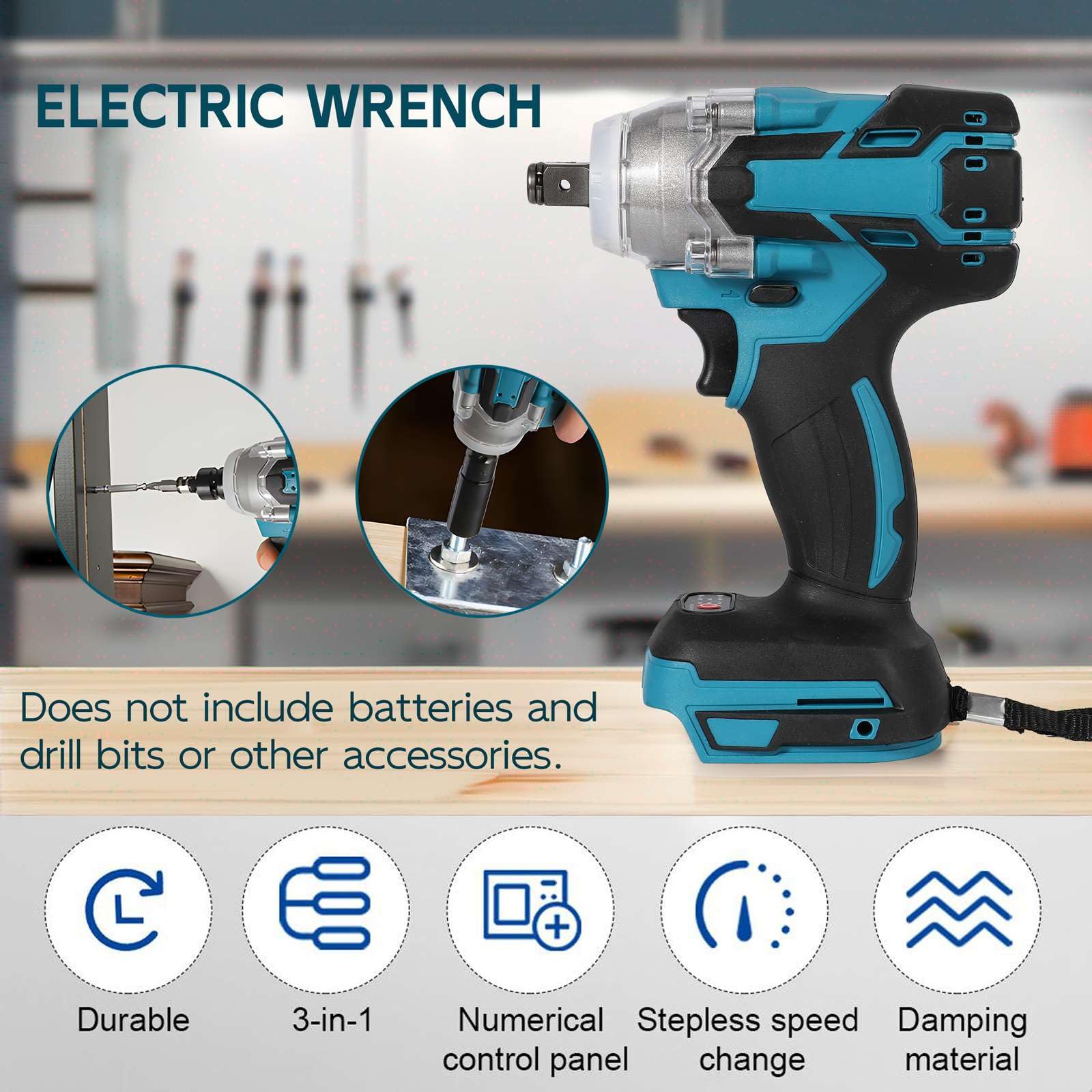 дрель-шуруповерт Lifellery Cordless Impact Drill 18 В/520 Нм, фото №3