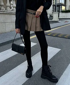 Чорні однотонні щільні бавовняні колготки для дівчини класичні без малюнка synthetic.ua - Фото 1