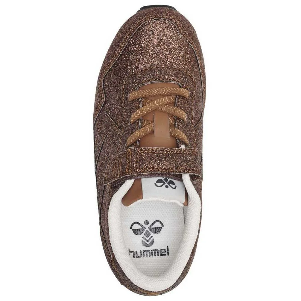 Кроссовки hummel Reflex Glitter для девочек, эластичные шнурки, фото №4