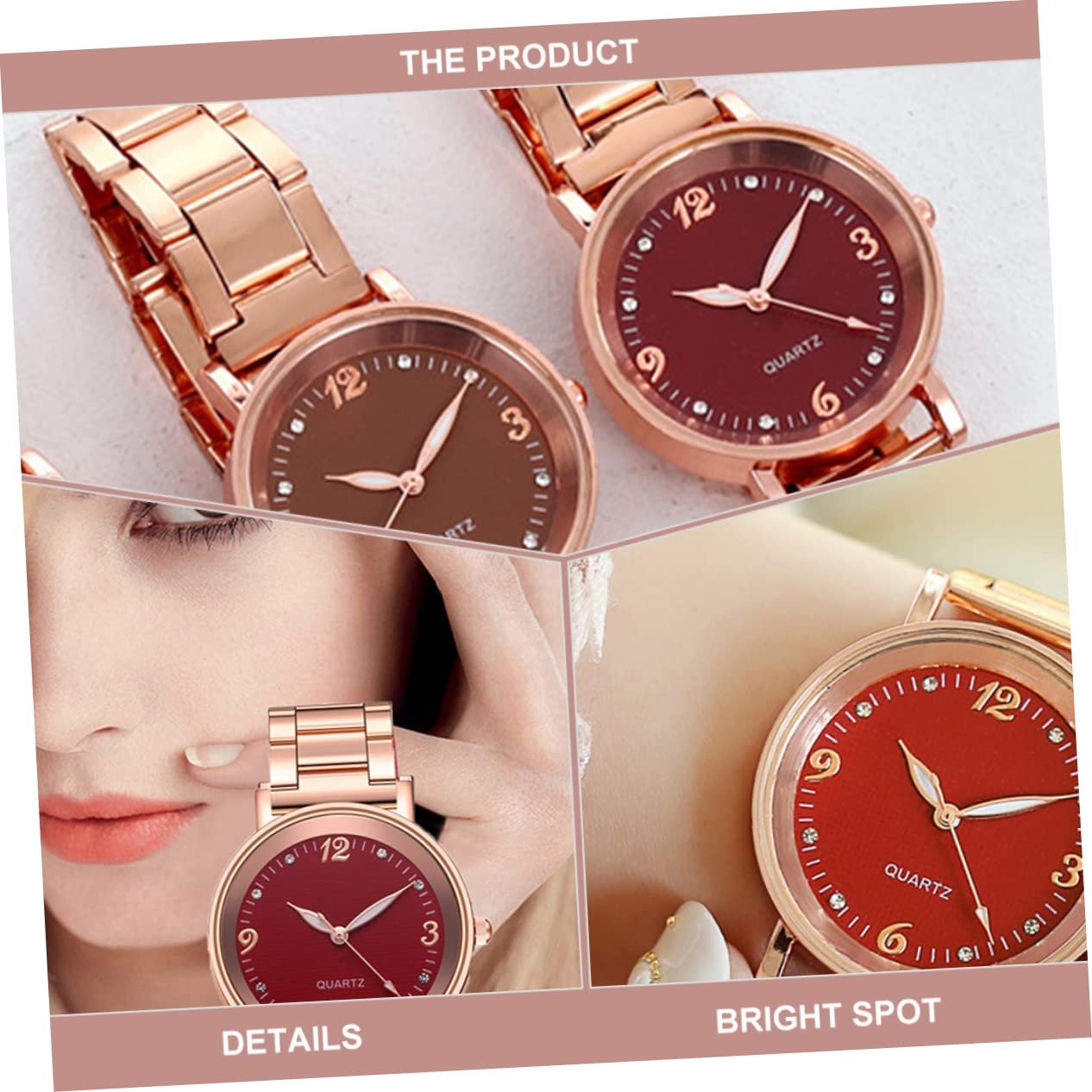 Часы кварцевые Healvian 1 x женские с люминесцентной функцией, фото №3 Часы кварцевые Healvian 1 x женские с люминесцентной функцией, фото №3