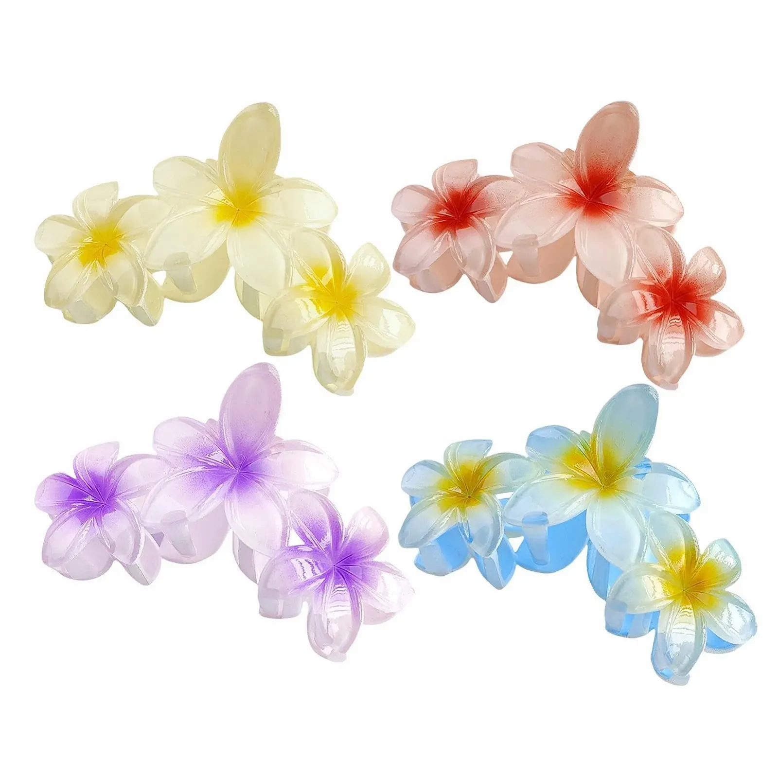 Заколки для волос Цветы 4 шт C-Clip, фото №9 Заколки для волос Цветы 4 шт C-Clip, фото №9