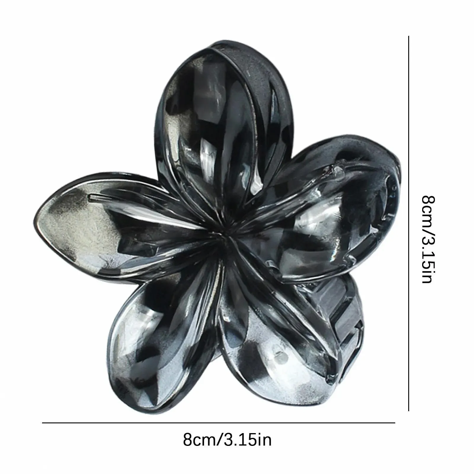 Заколка для волос Цветок Леопардовый узор, фото №5