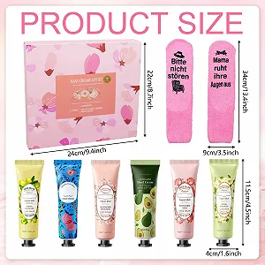 Подарочный набор для женщин, 6 мини-кремов для рук, 1 пара носков с надписью "Bitte nicht stören mama ruht ihre Augen aus Kleine Weihnachtsgeschenke Geburtstagsgeschenk mama Weihnachten" synthetic.ua - Фото 1