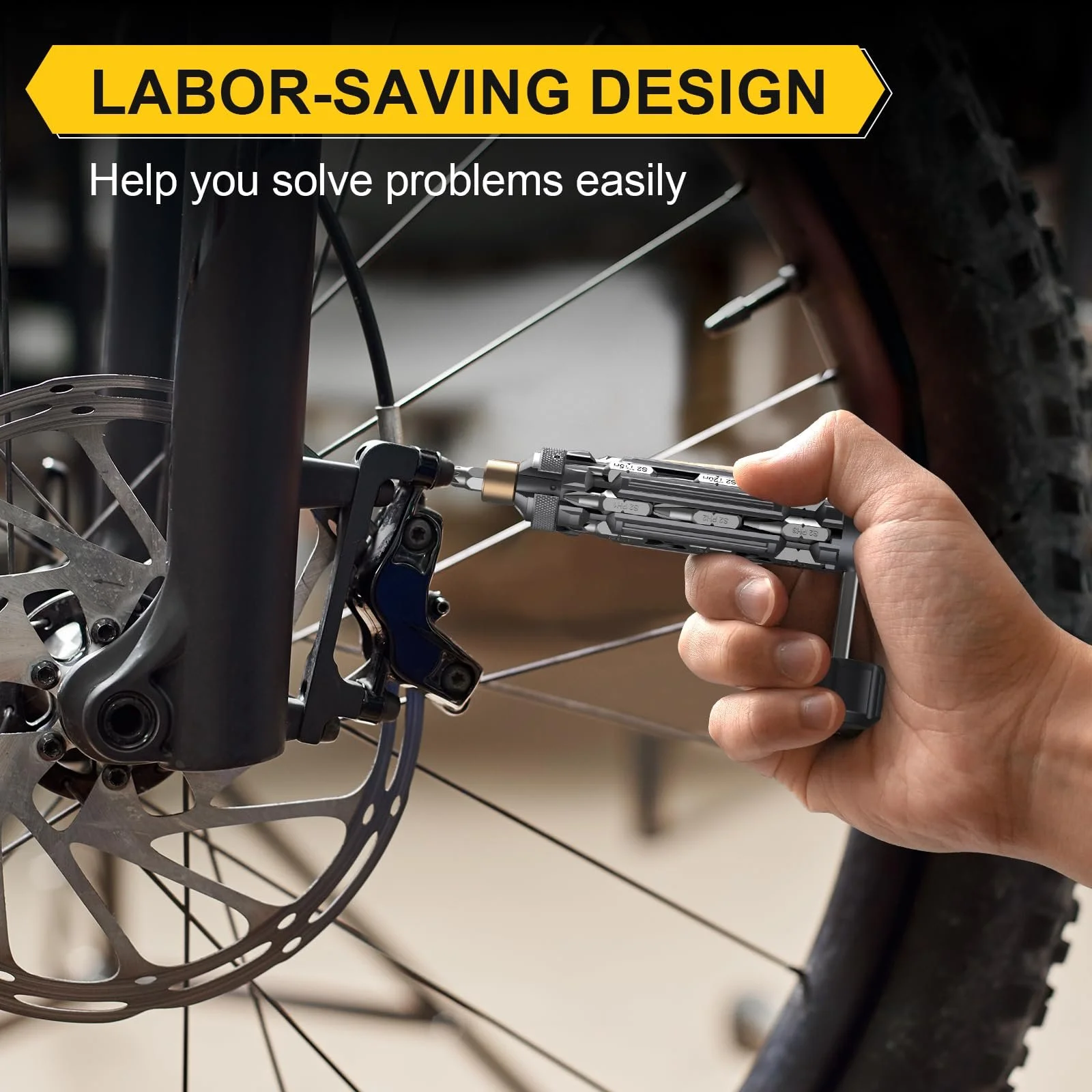 Викрутка мультитул JOREST EDC 19-в-1 магнітна, фото №5