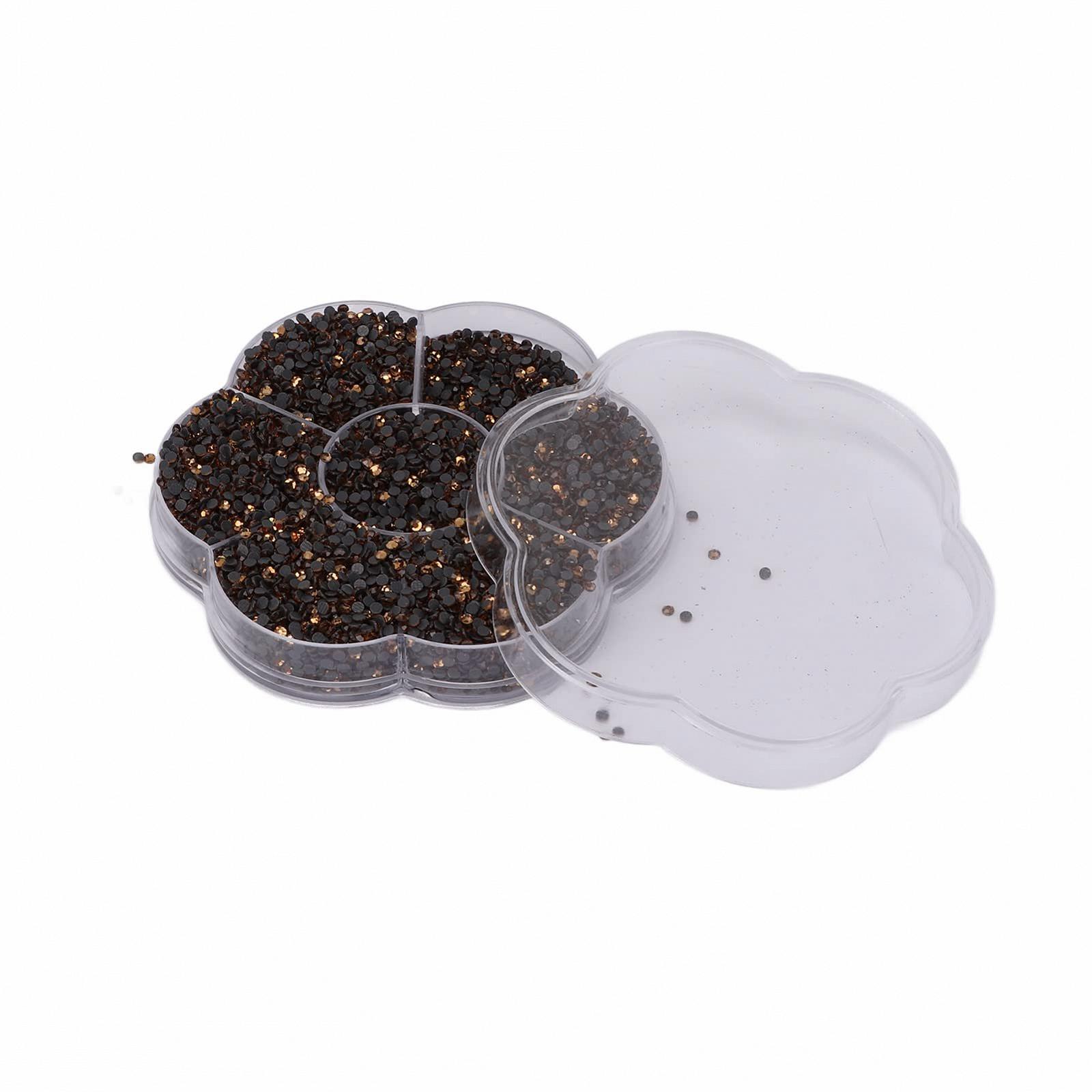 Стразы для ногтей Плоские Цветные 14400 штук Crystal Yellow, фото №3