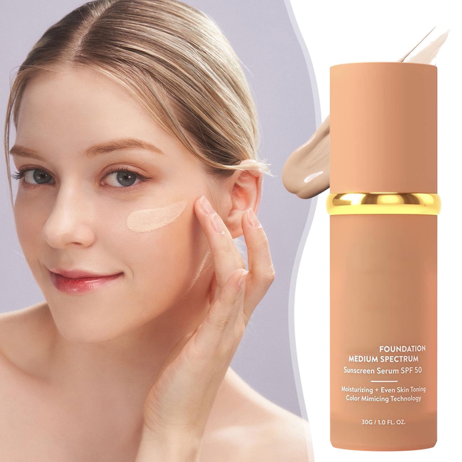 Основы универсальные Foundation 4-в-1 SPF 50+ Увлажняющий, среднее полное покрытие Водостойкий, фото №7 Основы универсальные Foundation 4-в-1 SPF 50+ Увлажняющий, среднее полное покрытие Водостойкий, фото №7