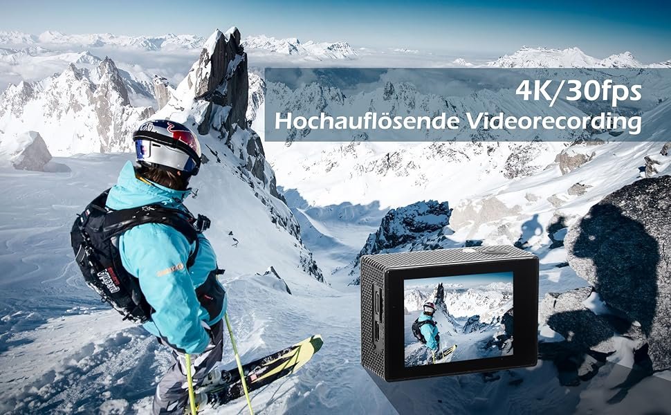 Екшн-камера Greatop 4K / 40Мп / 4K / 120fps / Wi-Fi / Водонепроникна / Чорна, фото №6