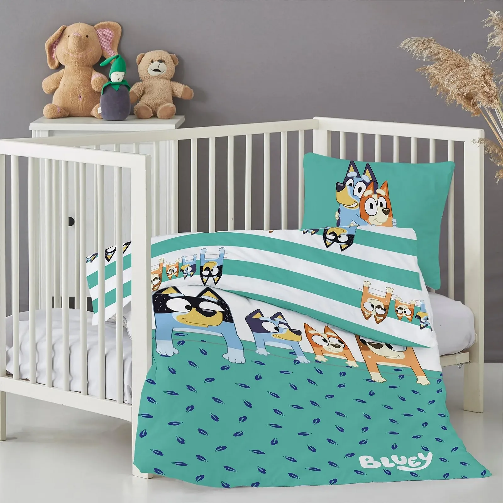 Детское постельное белье Bluey Family Bingo Bandit Chilli Мотив (Детское 100 x 135 40 x 60 см), фото №5