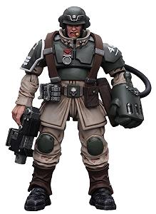 Фигурка коллекционная Warhammer 40K JoyToy Astra Militarum Cadian Command Squad Veteran Sergeant с Power Fist, масштаб 1:18 - Фото 1